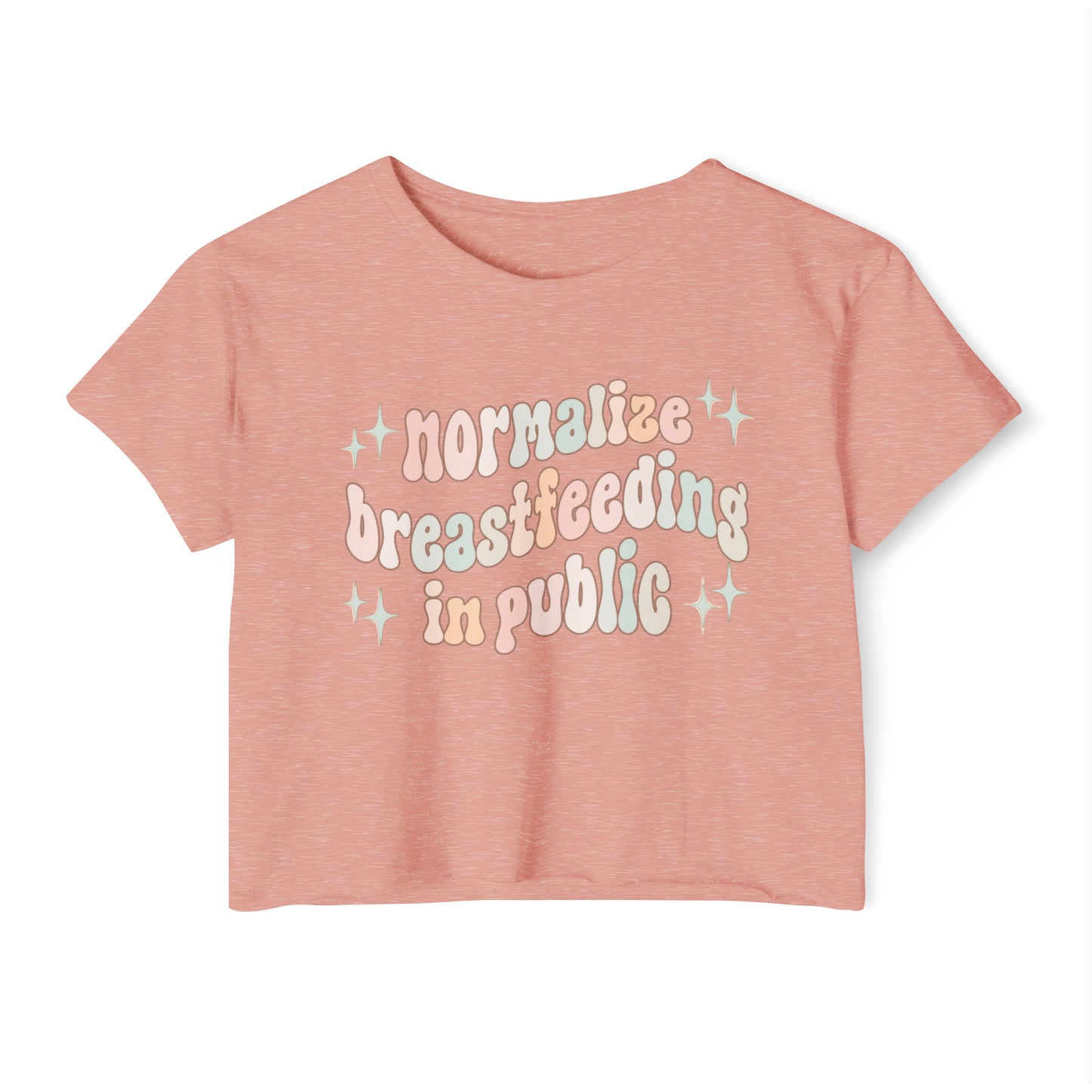 "Normalize Breastfeeding in Public" Cropped Tee