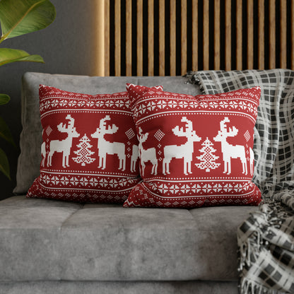 Reindeer Sweater Christmas Pillow Cover