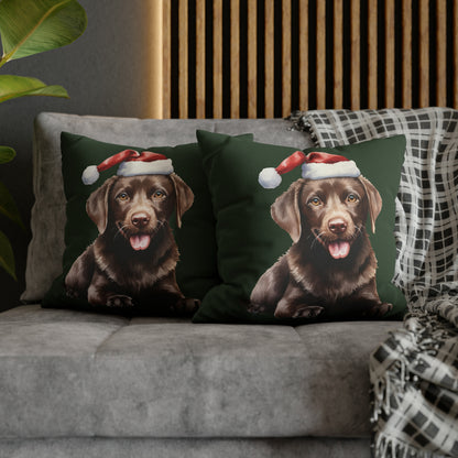 Labrador Christmas Pillow Cover