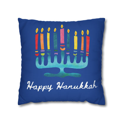 "Happy Hanukkah" Pillow Cover