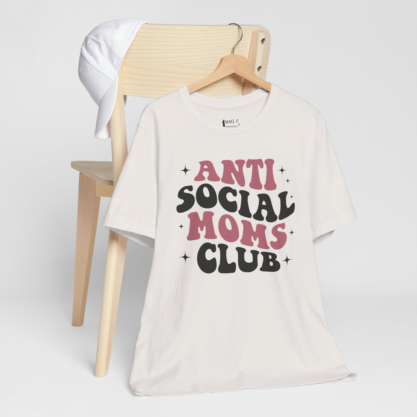 "Anti-Social Mom's Club" Mom Tee