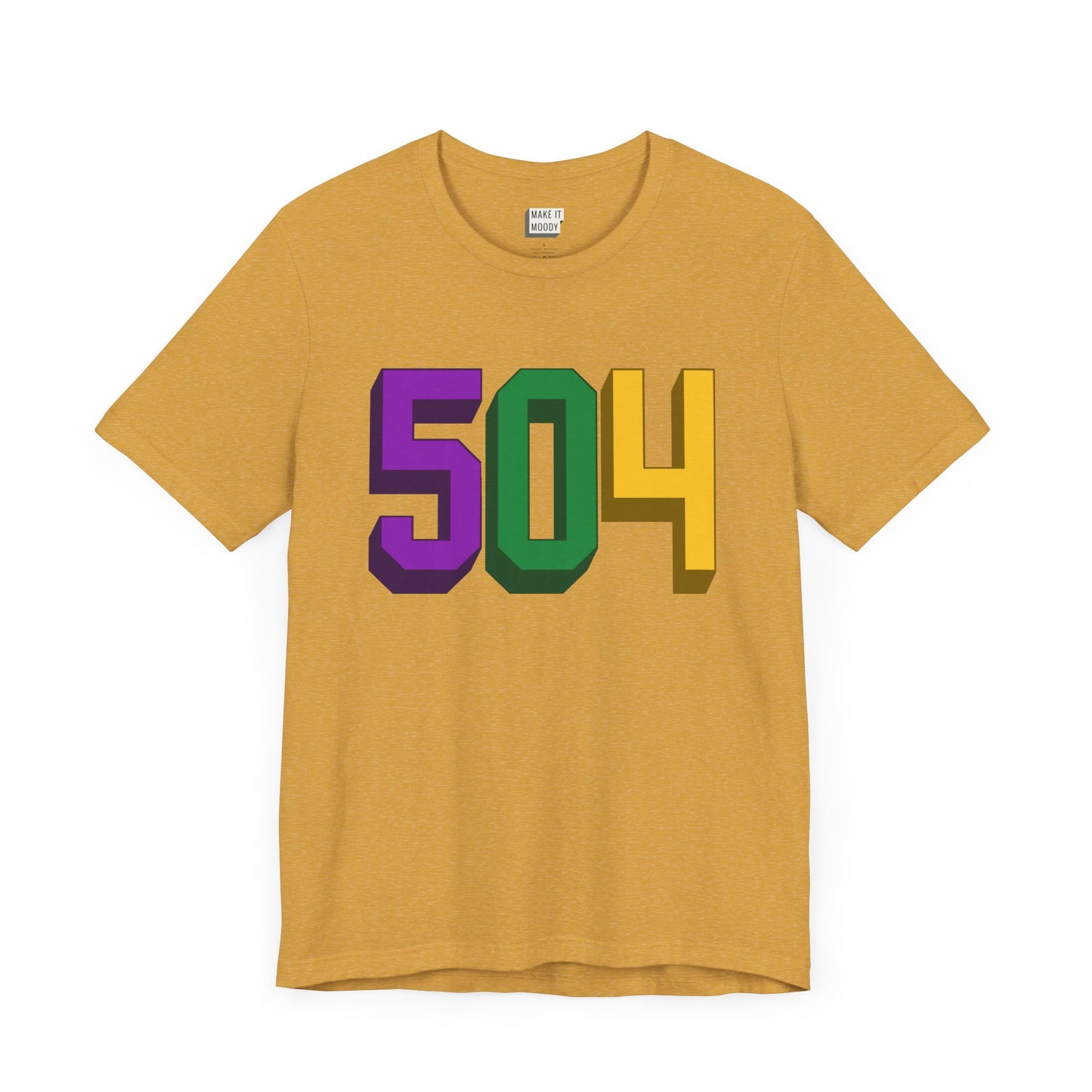 504 Area Code Mardi Gras Tee