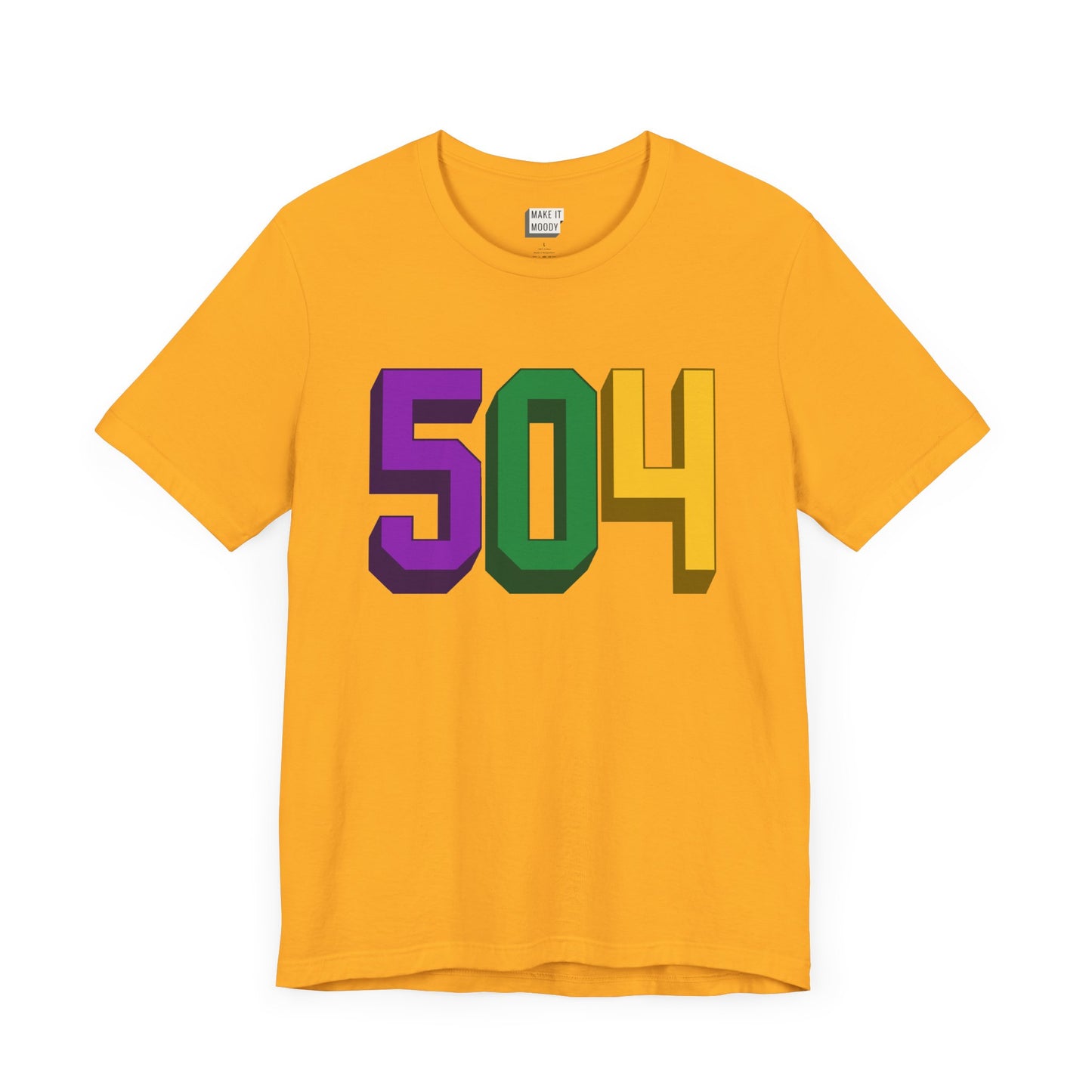 504 Area Code Mardi Gras Tee