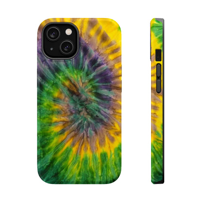 Mardi Gras Tie-Dye Print MagSafe Tough Case for iPhone