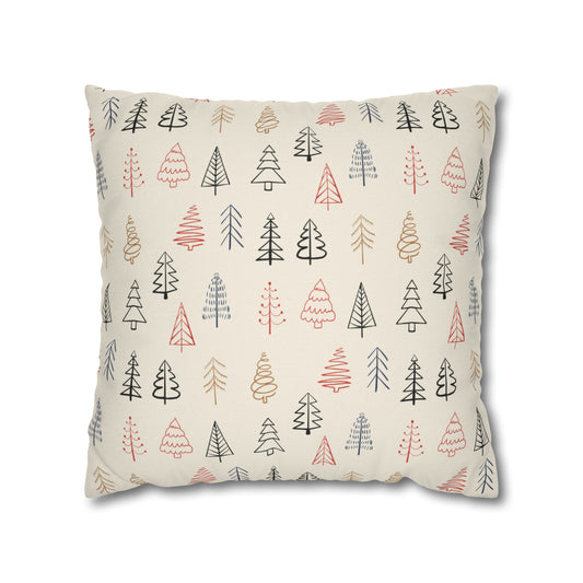 Tree Time Christmas Pillow Cover
