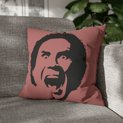 Will Ferrell Elf Christmas Pillow Cover, Light Mauve