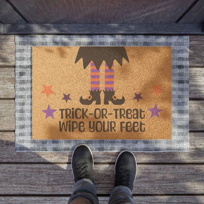 "Trick-or-Treat Wipe Your Feet" Halloween Doormat