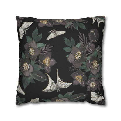 Moths & Florals - Halloween Pillow Cover