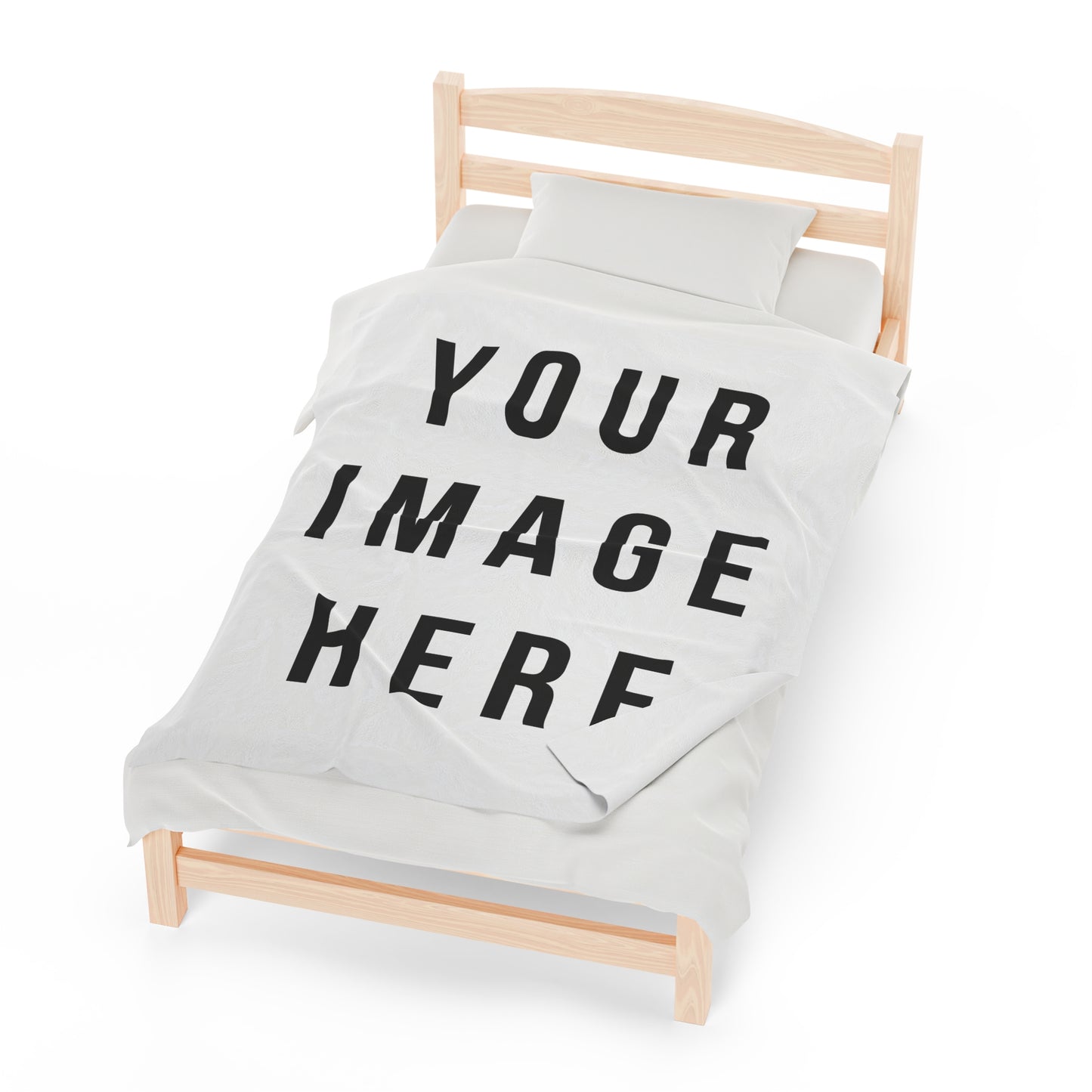 CUSTOM IMAGE Velveteen Plush Blanket