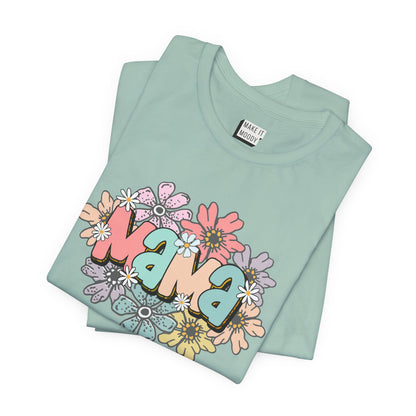 Retro Floral "Mama" Tee