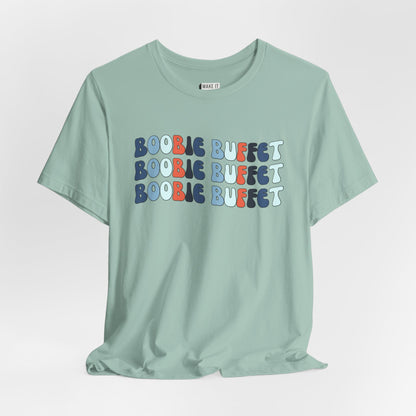 "Boobie Buffet" Retro Breastfeeding T-Shirt