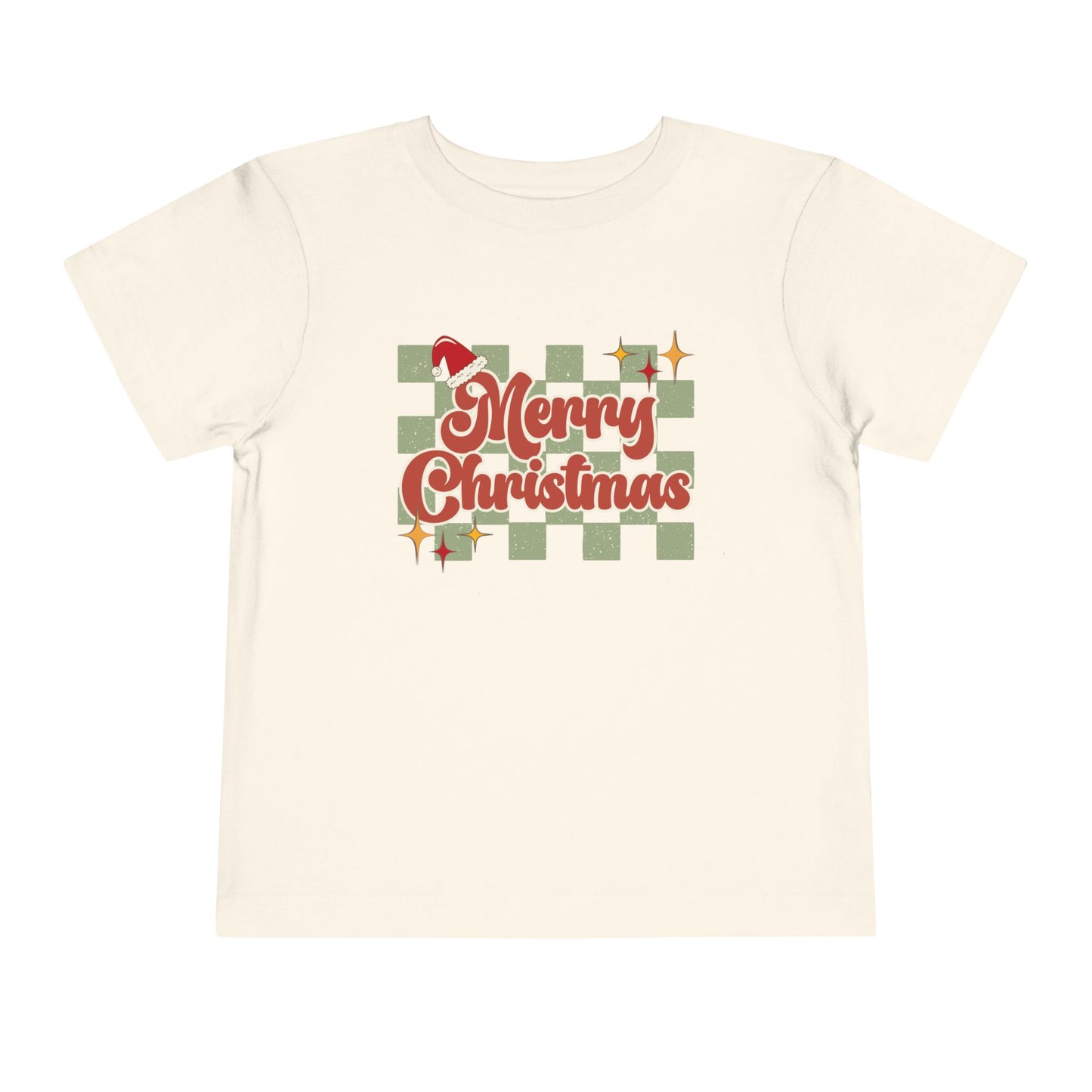 Vintage Style "Merry Christmas" - Toddler Christmas T-Shirt