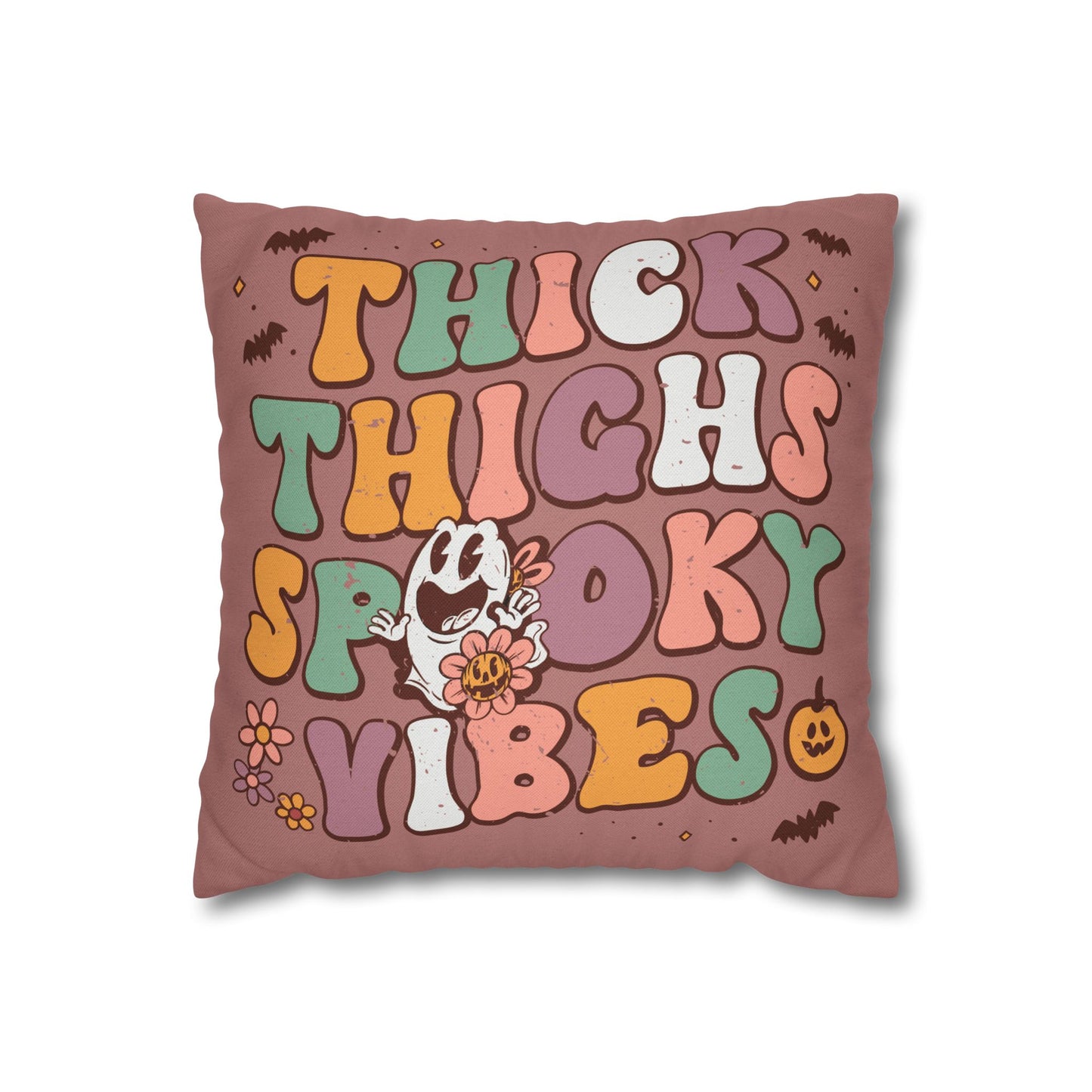 "Thick Thighs, Spooky Vibes" - Halloween Pillow Cover