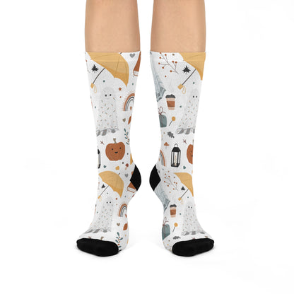 Pumpkin Spice & Everything Nice - Premium Unisex Crew Socks