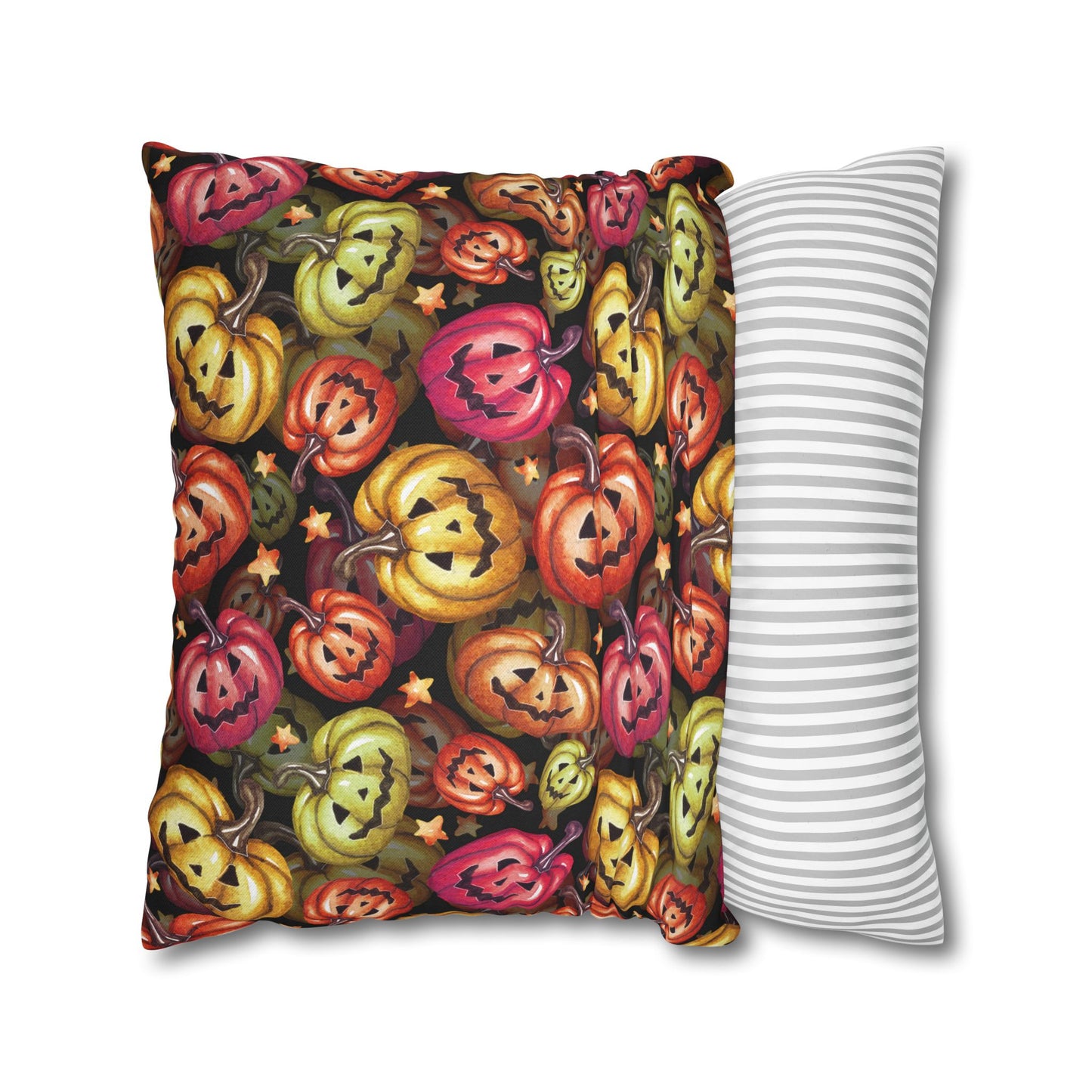 Happy Pumpkins - Halloween Pillow Cover