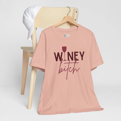 "Winey Bitch" Funny Drinking T-Shirt