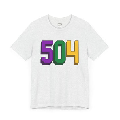 504 Area Code Mardi Gras Tee