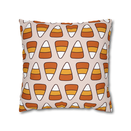 Candy Corn, Beige - Halloween Pillow Cover