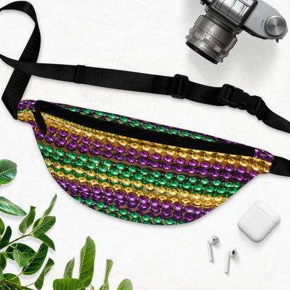 Bead Print Mardi Gras Fanny Pack