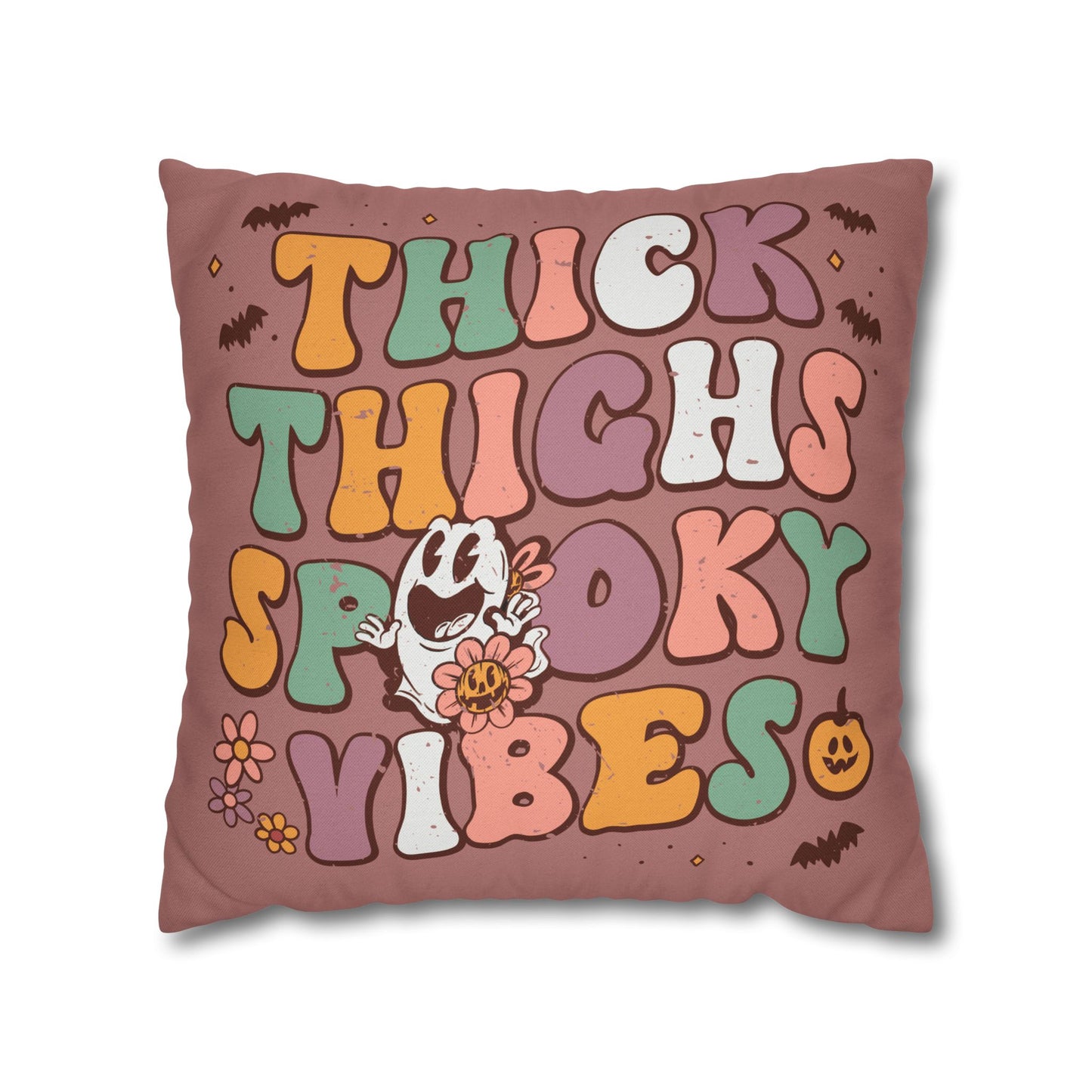 "Thick Thighs, Spooky Vibes" - Halloween Pillow Cover