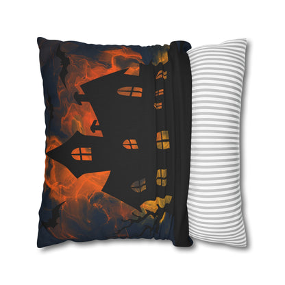 Haunted House 3 - Halloween Pillow Cover