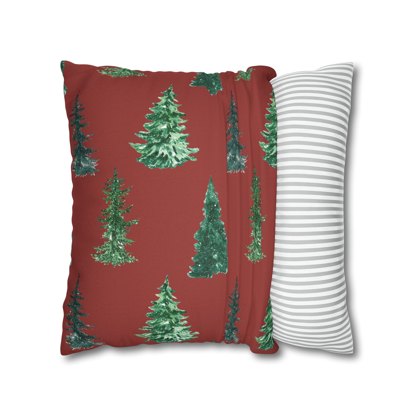 Xmas Firs Christmas Pillow Cover