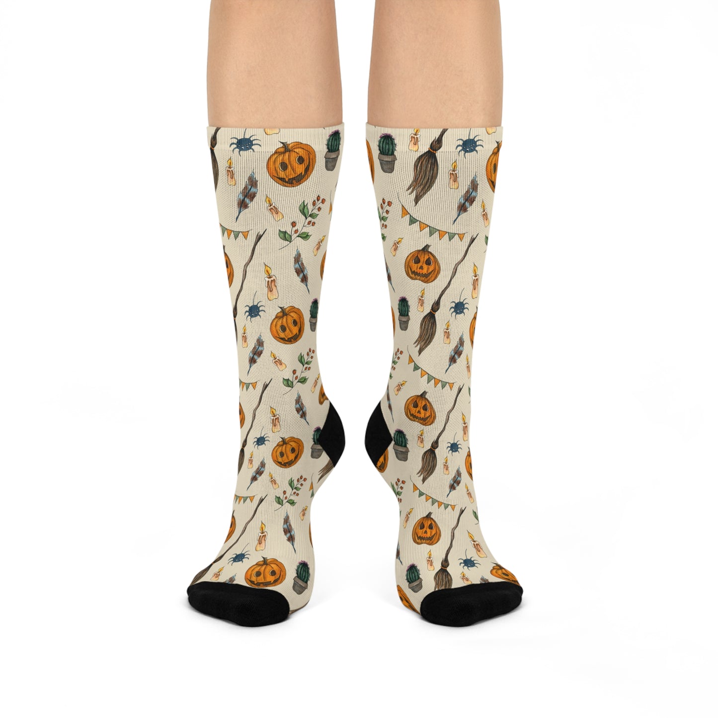 Jack-O-Lantern Jive - Premium Unisex Crew Socks