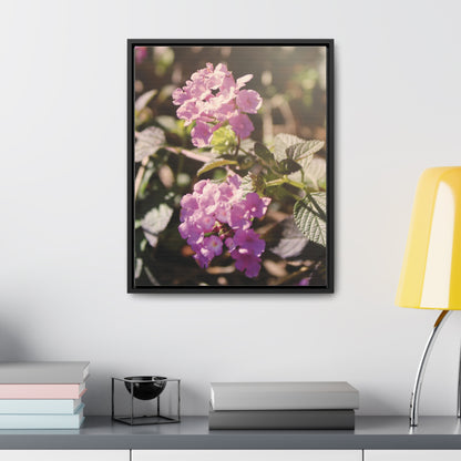 "Violet Whimsy" Gallery Wrapped Canvas, Vertical Frame