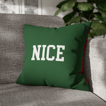 Naughty or Nice Christmas Pillow Cover