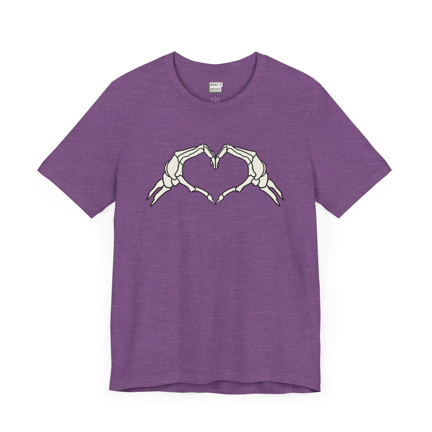 Skeleton Heart Hands Halloween Tee