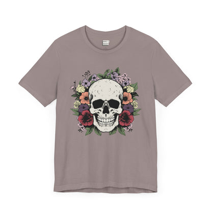 Flower Skull Halloween Tee