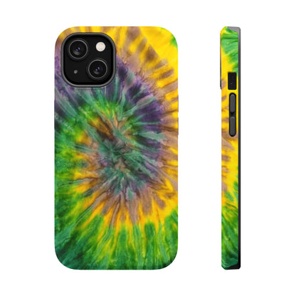 Mardi Gras Tie-Dye Print MagSafe Tough Case for iPhone