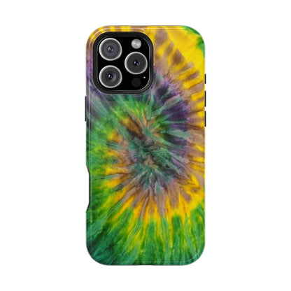 Mardi Gras Tie-Dye Print MagSafe Tough Case for iPhone