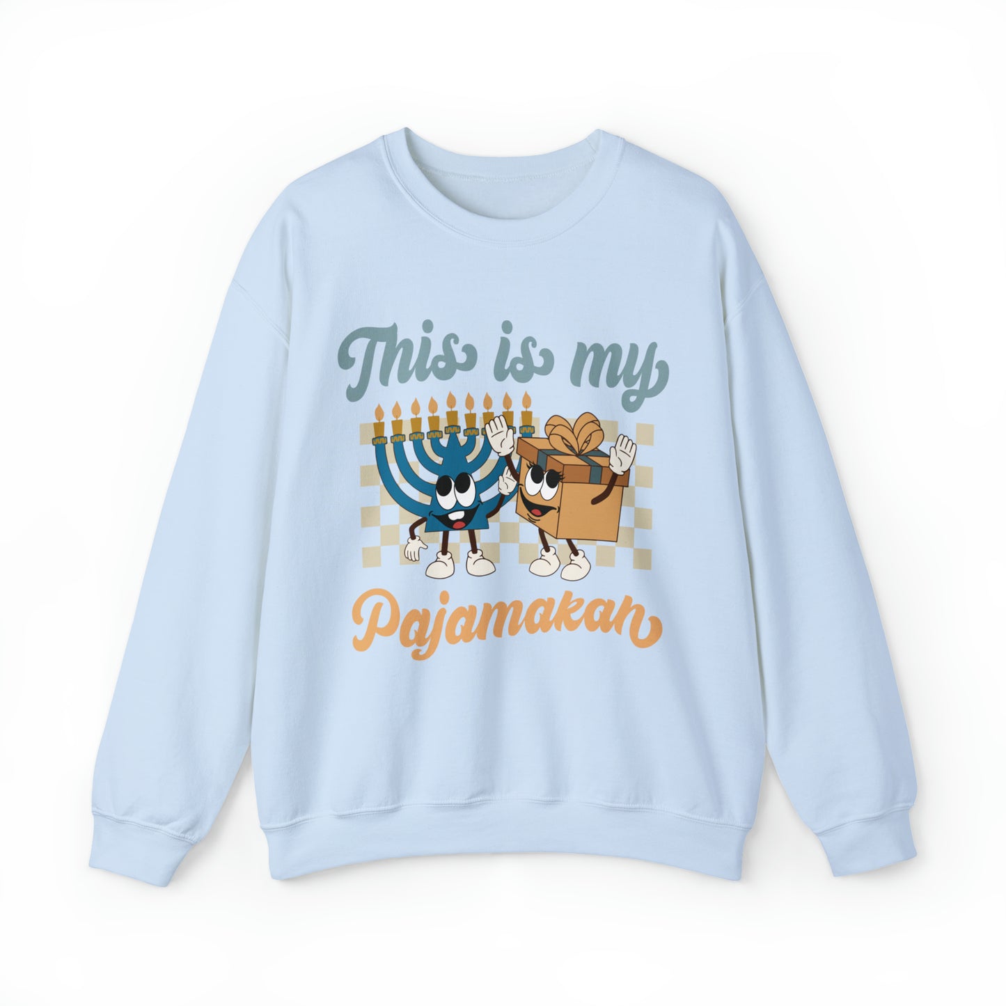 "This Is My Pajamakah" Hanukkah Crewneck Sweatshirt