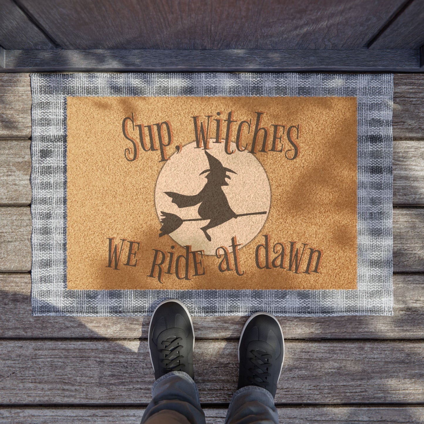 "Sup, Witches" Halloween Doormat