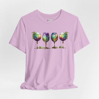 Watercolor Goblet Mardi Gras Tee