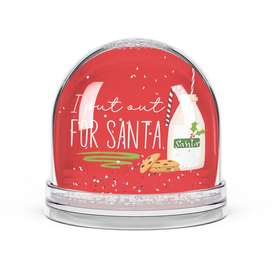 "I Put Out for Santa" - Funny Christmas Snow Globe