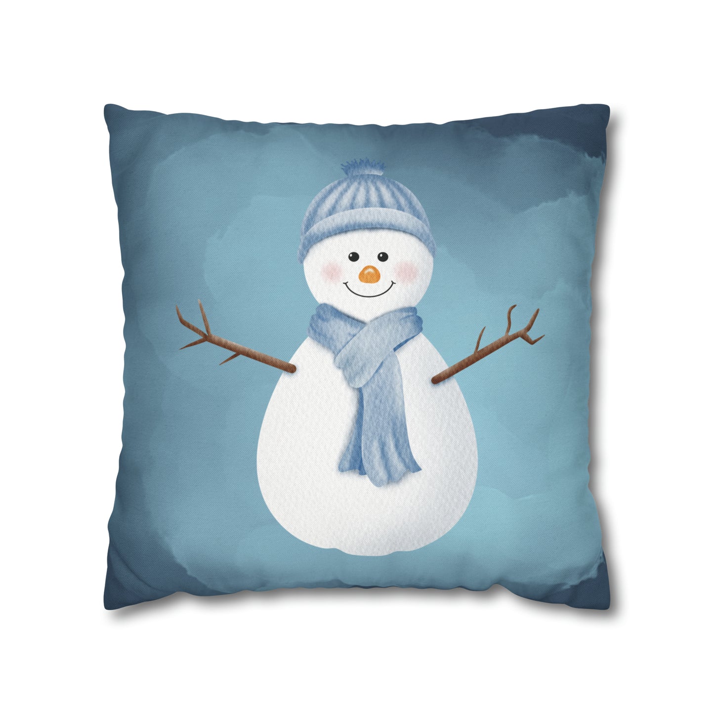 Jolly Snowman Christmas Pillow Cover