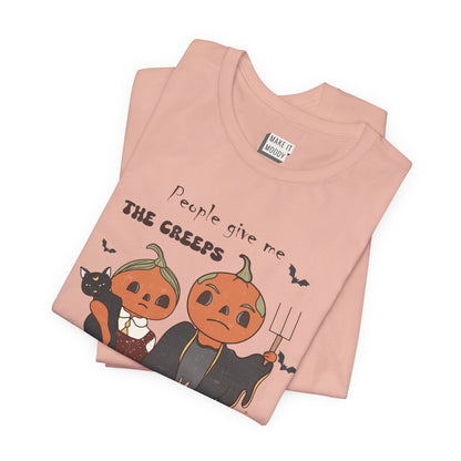 "People Give Me The Creeps" Halloween Tee