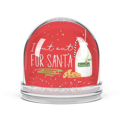 "I Put Out for Santa" - Funny Christmas Snow Globe