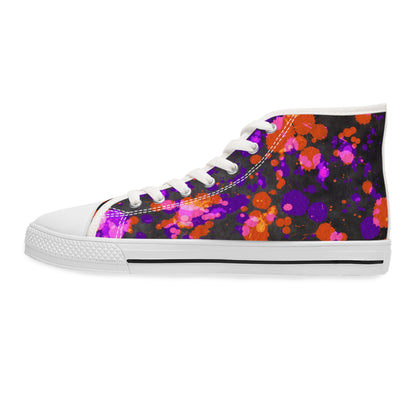 Paint Splatter - Women's High Top Halloween Sneakers