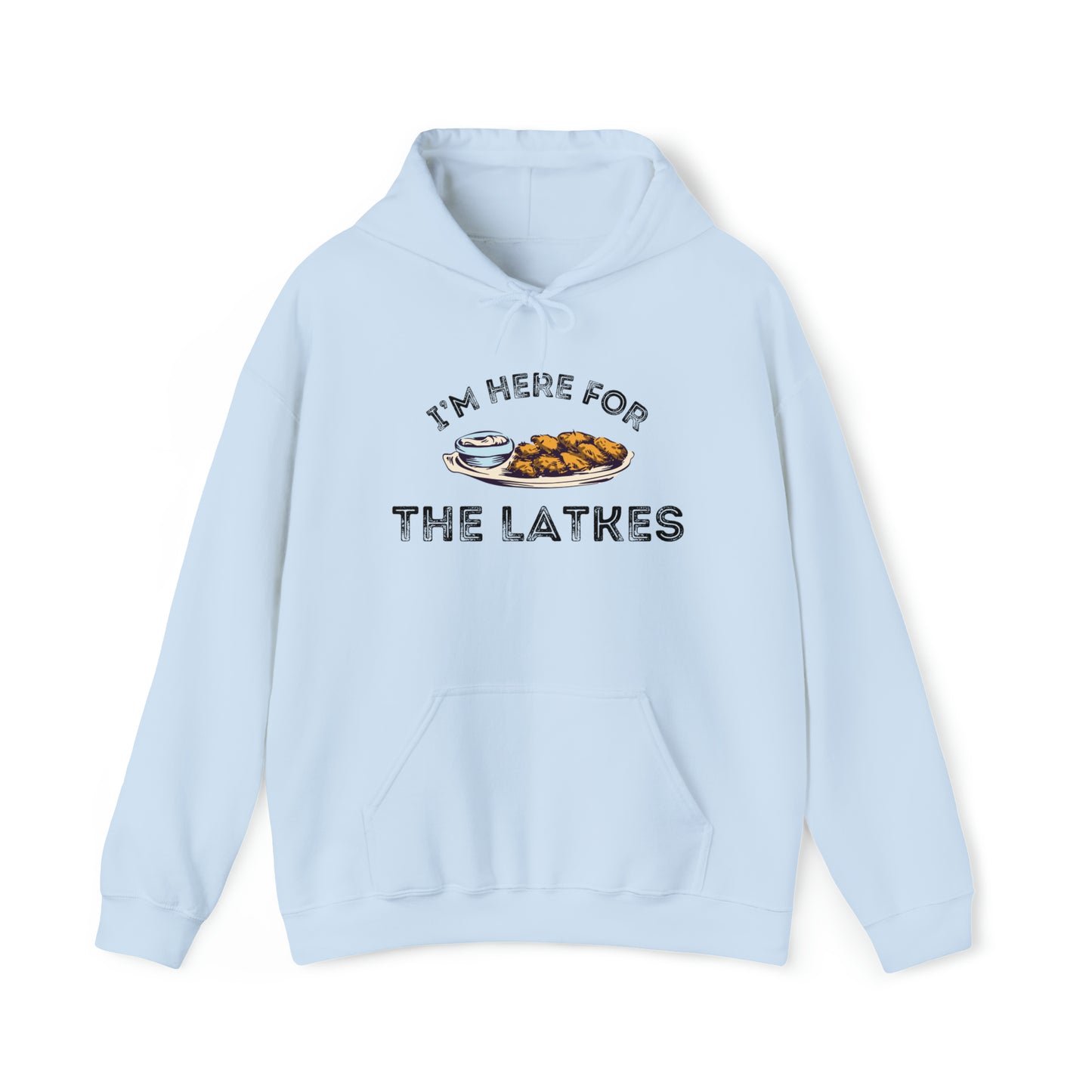 "I'm Here for the Latkes" Hanukkah Hoodie