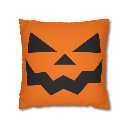 Reversible Moody Jack-O-Lantern - Halloween Pillow Cover