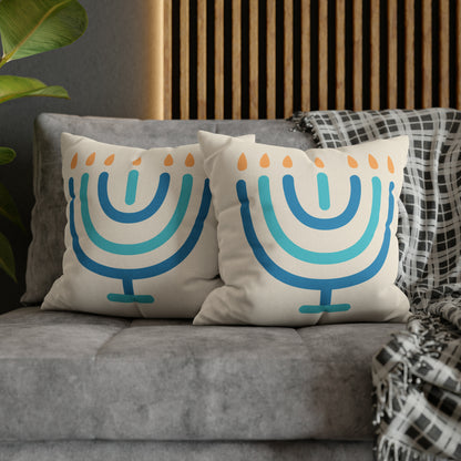 Menorah Hanukkah Pillow Cover