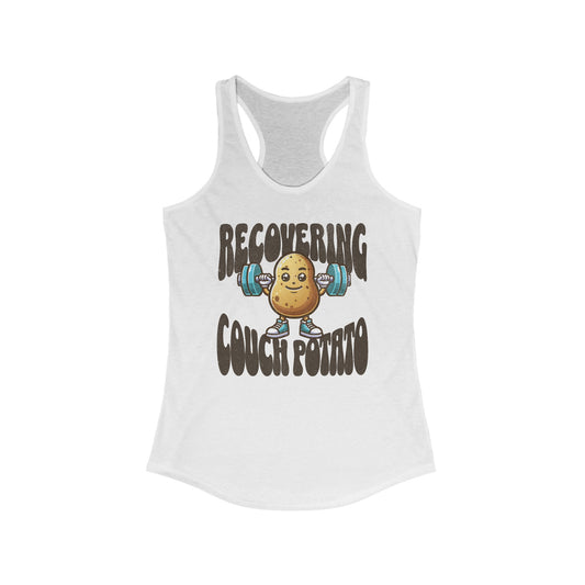 "Recovering Couch Potato" Gym Tank