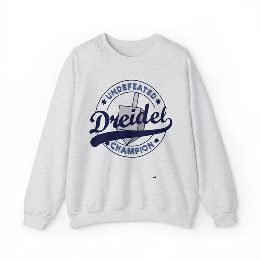 "Undefeated Dreidel Champion" Hanukkah Crewneck Sweatshirt