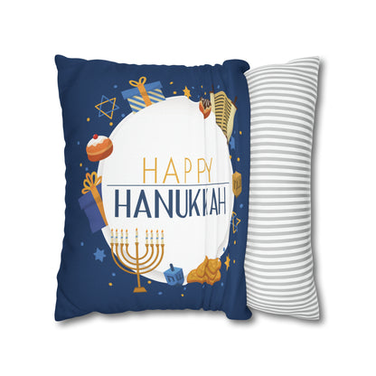 "Happy Hanukkah" Pillow Cover