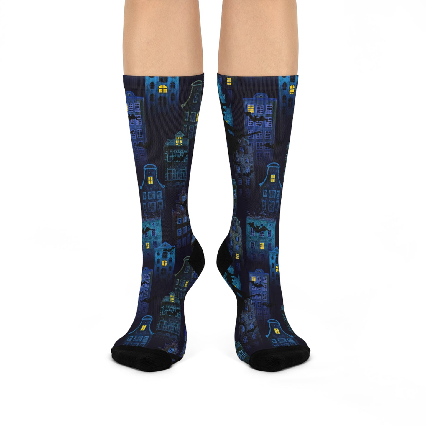 Night Rider - Premium Unisex Crew Socks