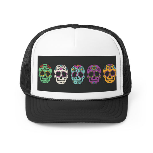Sugar Skulls Halloween Trucker Hat