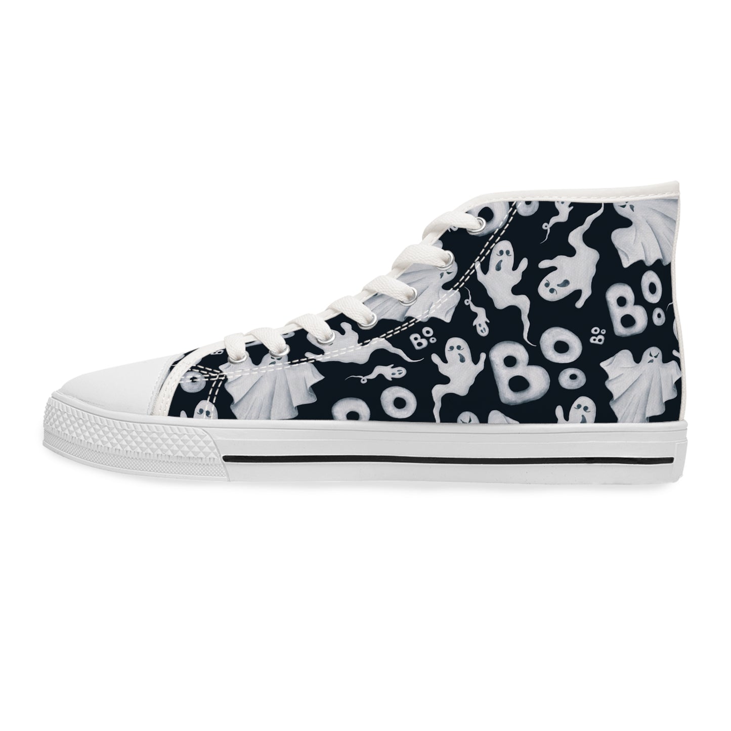 Phantom Fun - Women's High Top Halloween Sneakers